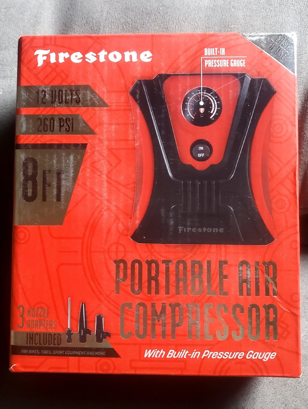 Firestone Portable Air Compressor - Red/Black